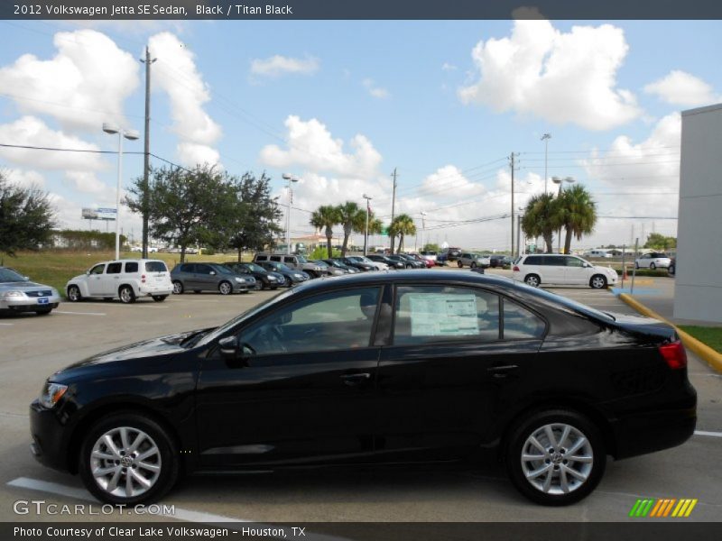 Black / Titan Black 2012 Volkswagen Jetta SE Sedan