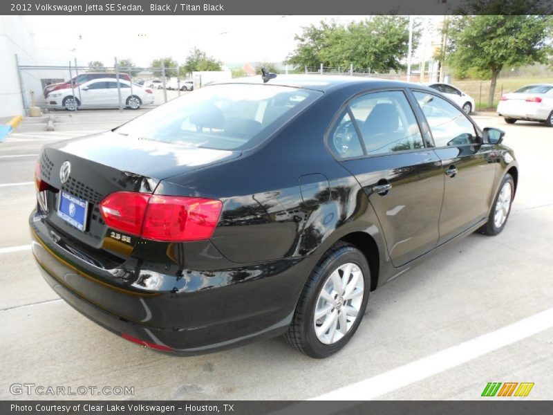 Black / Titan Black 2012 Volkswagen Jetta SE Sedan