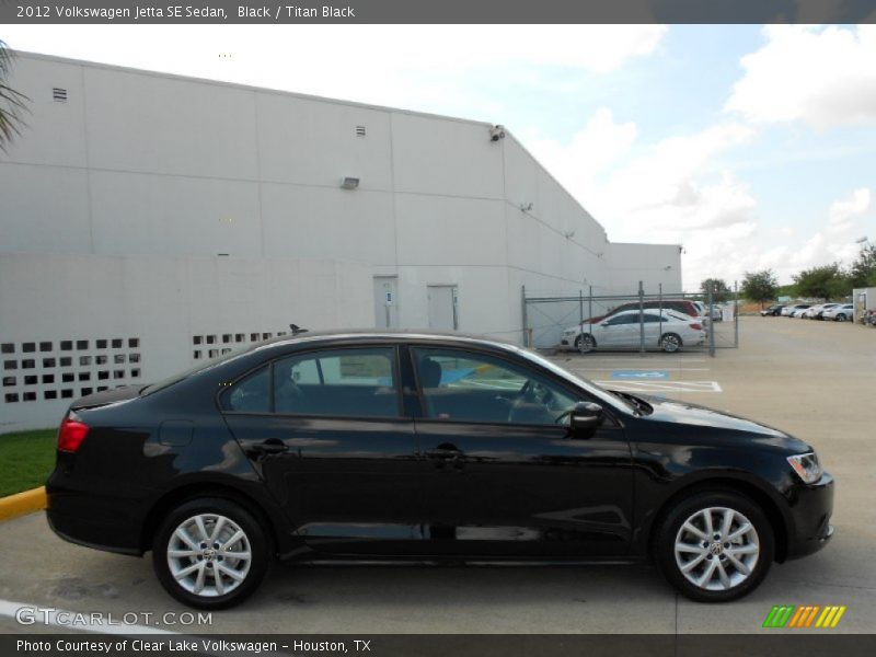 Black / Titan Black 2012 Volkswagen Jetta SE Sedan