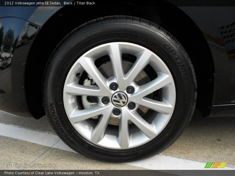 Black / Titan Black 2012 Volkswagen Jetta SE Sedan