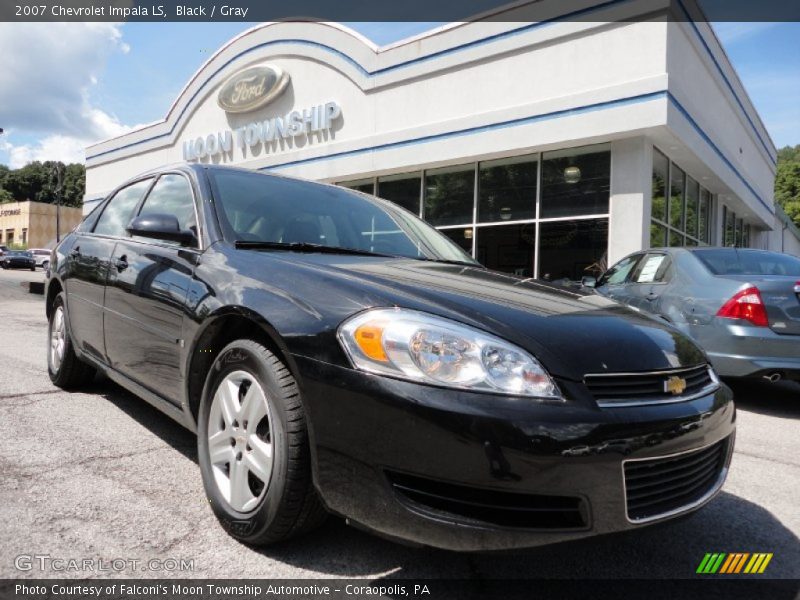 Black / Gray 2007 Chevrolet Impala LS