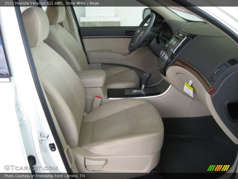Stone White / Beige 2011 Hyundai Veracruz GLS AWD
