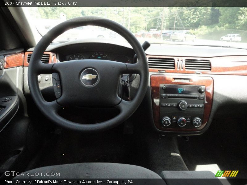 Black / Gray 2007 Chevrolet Impala LS