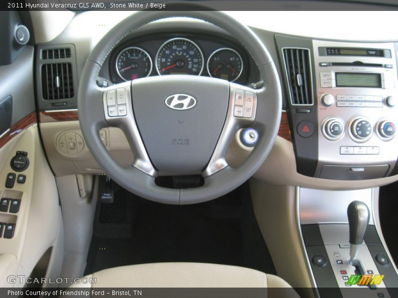 Stone White / Beige 2011 Hyundai Veracruz GLS AWD
