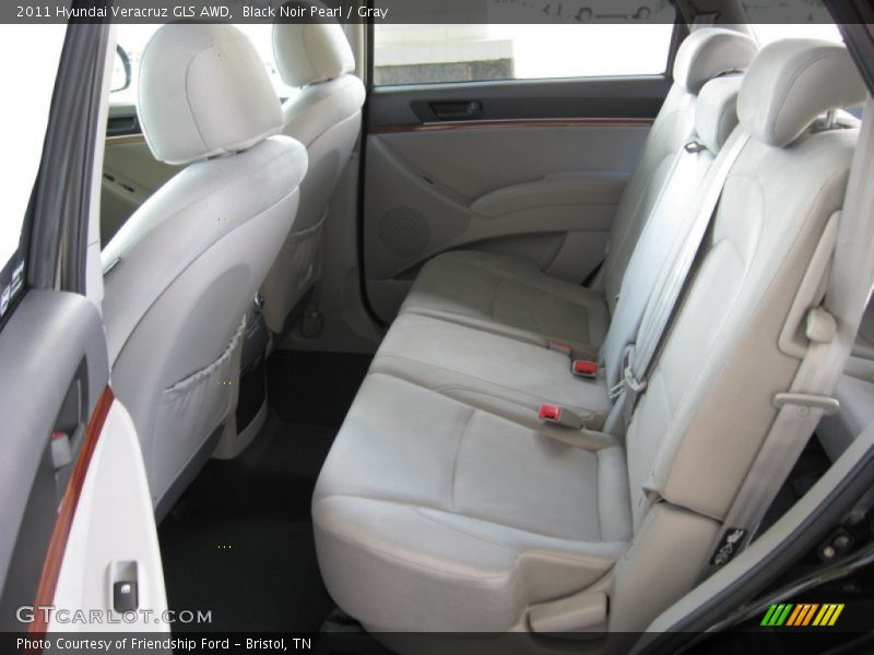 Black Noir Pearl / Gray 2011 Hyundai Veracruz GLS AWD