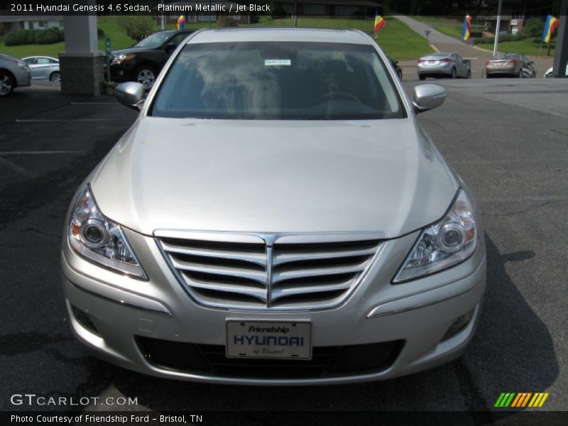Platinum Metallic / Jet Black 2011 Hyundai Genesis 4.6 Sedan