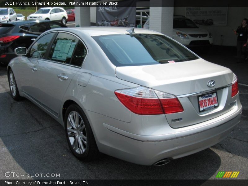 Platinum Metallic / Jet Black 2011 Hyundai Genesis 4.6 Sedan
