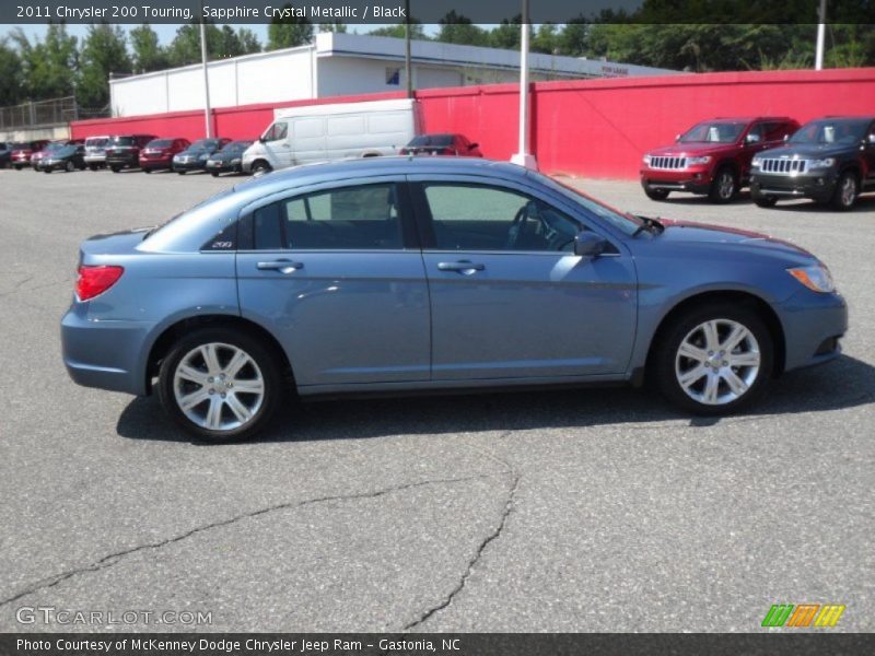 Sapphire Crystal Metallic / Black 2011 Chrysler 200 Touring
