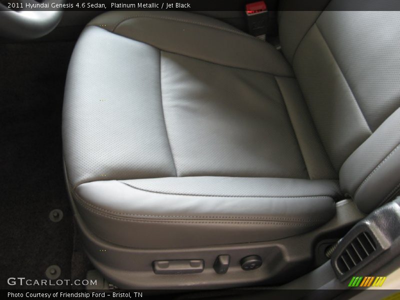 Platinum Metallic / Jet Black 2011 Hyundai Genesis 4.6 Sedan