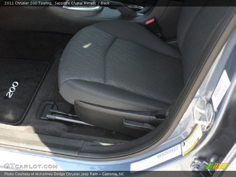 Sapphire Crystal Metallic / Black 2011 Chrysler 200 Touring