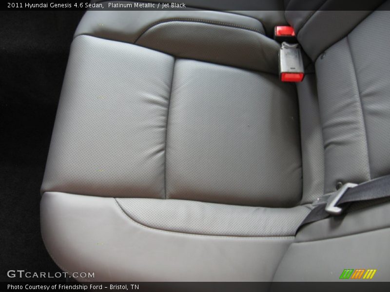 Platinum Metallic / Jet Black 2011 Hyundai Genesis 4.6 Sedan