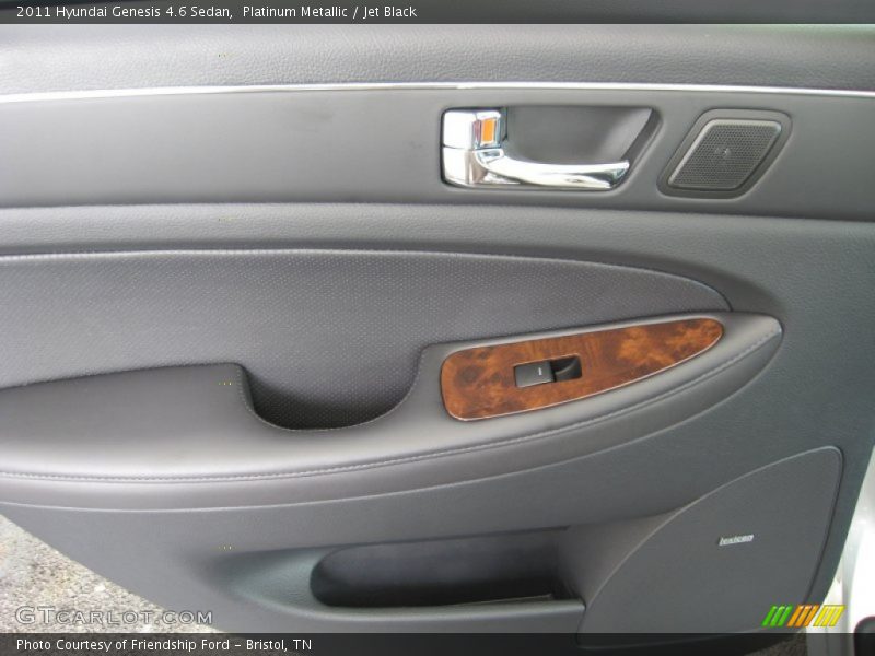 Platinum Metallic / Jet Black 2011 Hyundai Genesis 4.6 Sedan