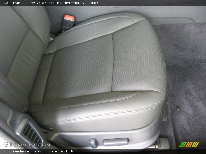 Platinum Metallic / Jet Black 2011 Hyundai Genesis 4.6 Sedan