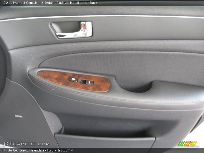 Platinum Metallic / Jet Black 2011 Hyundai Genesis 4.6 Sedan