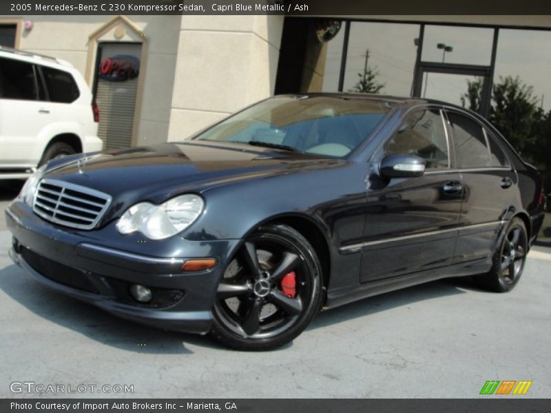 Capri Blue Metallic / Ash 2005 Mercedes-Benz C 230 Kompressor Sedan