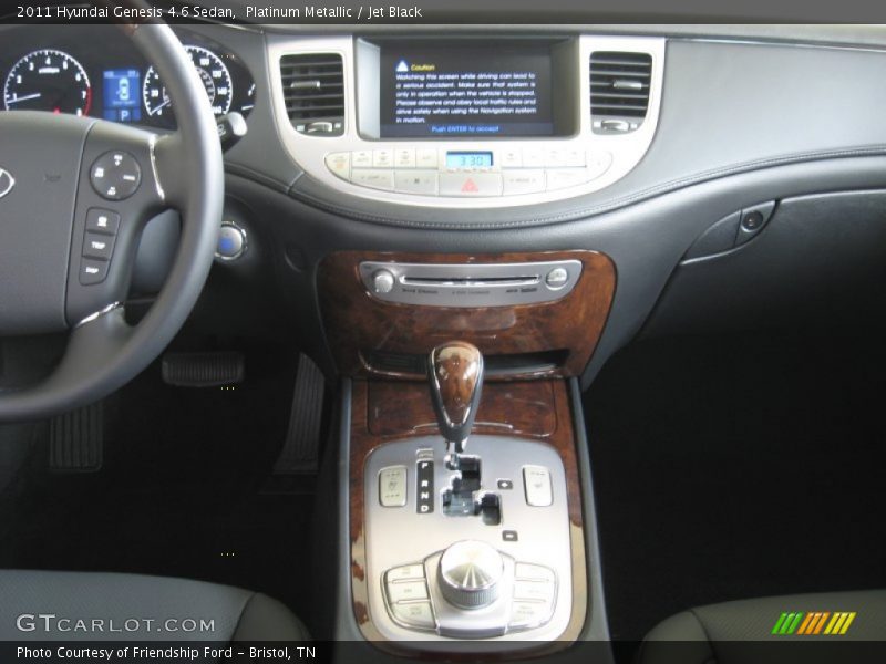 Controls of 2011 Genesis 4.6 Sedan
