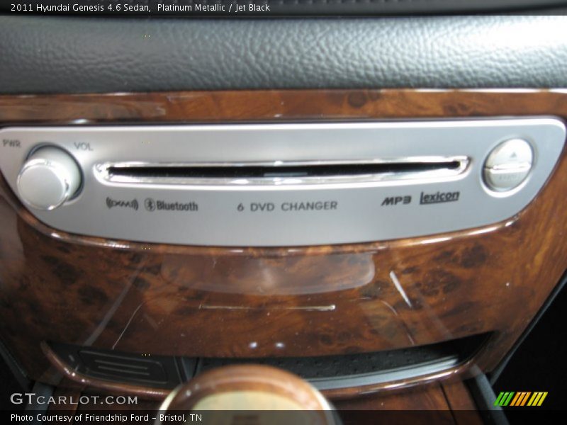 Platinum Metallic / Jet Black 2011 Hyundai Genesis 4.6 Sedan