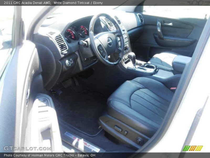 White Diamond Tintcoat / Ebony 2011 GMC Acadia Denali AWD