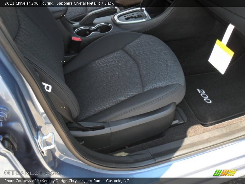 Sapphire Crystal Metallic / Black 2011 Chrysler 200 Touring