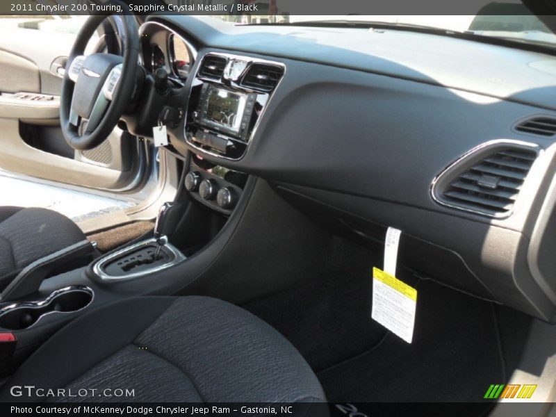 Sapphire Crystal Metallic / Black 2011 Chrysler 200 Touring
