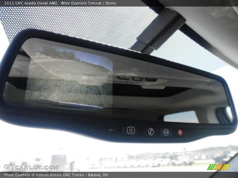 White Diamond Tintcoat / Ebony 2011 GMC Acadia Denali AWD