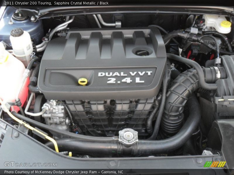 Sapphire Crystal Metallic / Black 2011 Chrysler 200 Touring