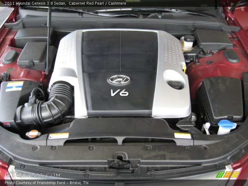  2011 Genesis 3.8 Sedan Engine - 3.8 Liter DOHC 24-Valve CVVT V6