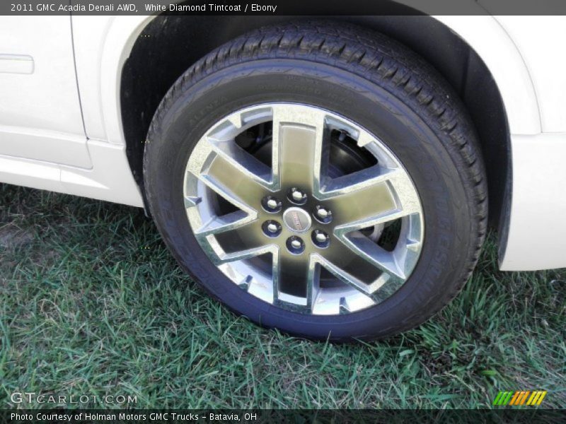 White Diamond Tintcoat / Ebony 2011 GMC Acadia Denali AWD