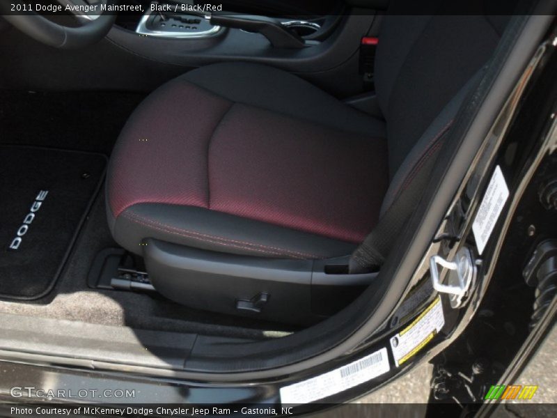 Black / Black/Red 2011 Dodge Avenger Mainstreet