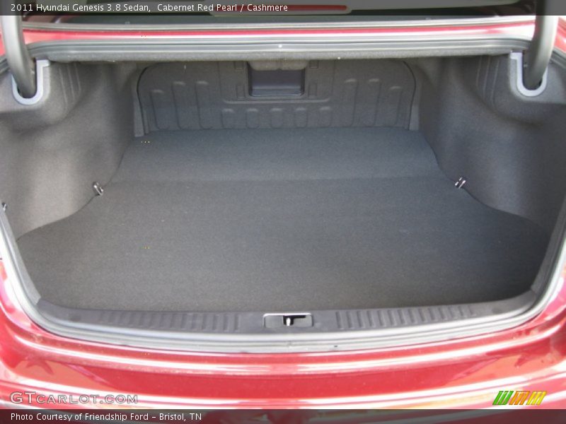  2011 Genesis 3.8 Sedan Trunk