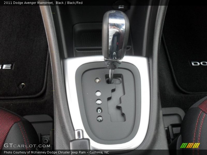 Black / Black/Red 2011 Dodge Avenger Mainstreet