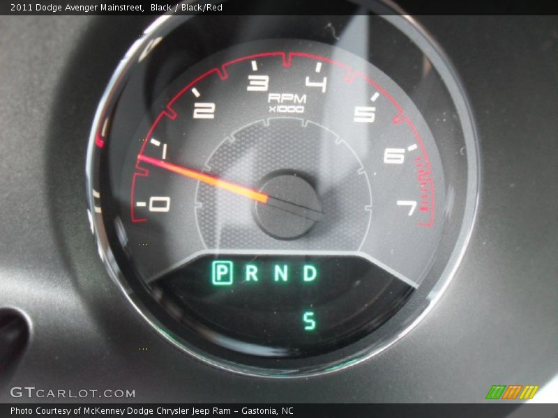 Black / Black/Red 2011 Dodge Avenger Mainstreet