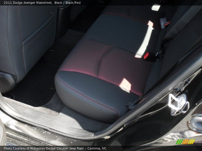Black / Black/Red 2011 Dodge Avenger Mainstreet