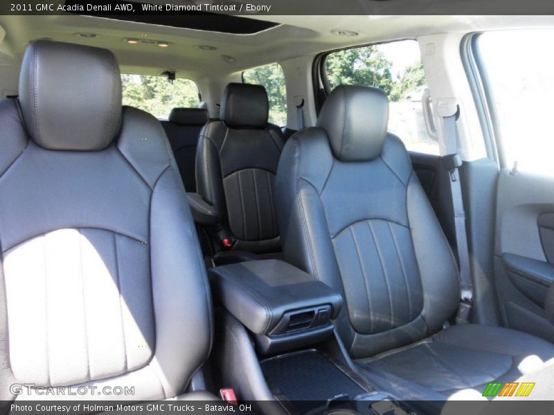 White Diamond Tintcoat / Ebony 2011 GMC Acadia Denali AWD