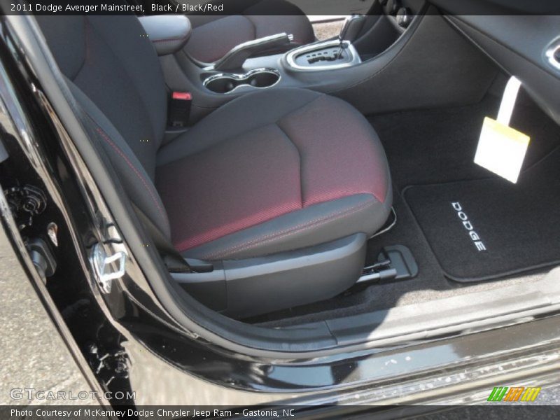 Black / Black/Red 2011 Dodge Avenger Mainstreet