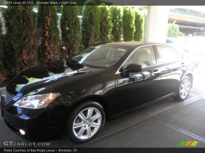 Obsidian Black / Light Gray 2009 Lexus ES 350