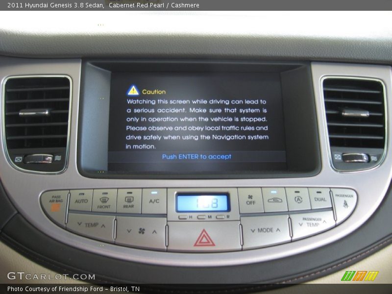 Cabernet Red Pearl / Cashmere 2011 Hyundai Genesis 3.8 Sedan