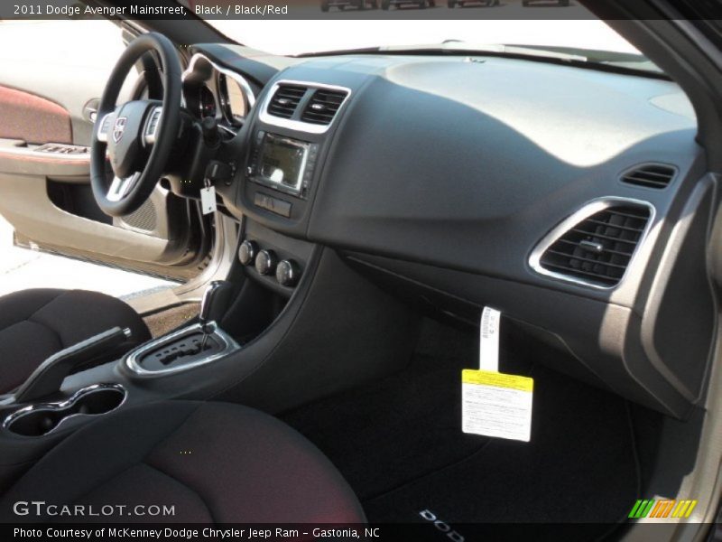 Black / Black/Red 2011 Dodge Avenger Mainstreet