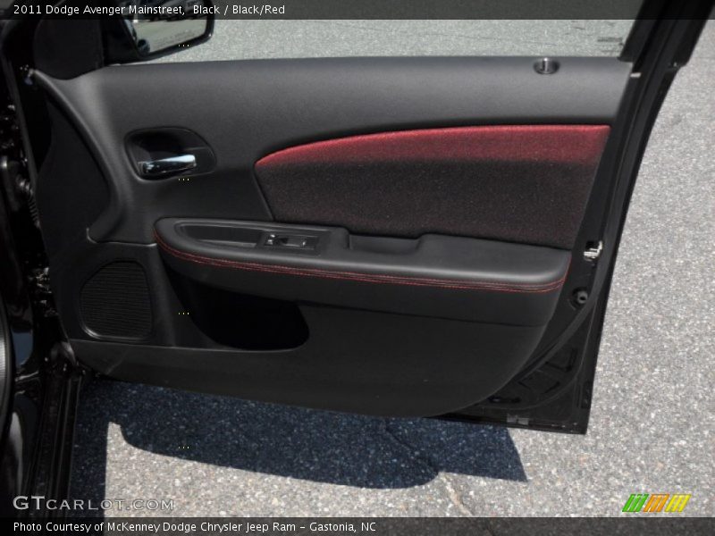 Black / Black/Red 2011 Dodge Avenger Mainstreet