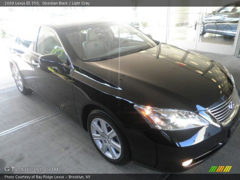 Obsidian Black / Light Gray 2009 Lexus ES 350