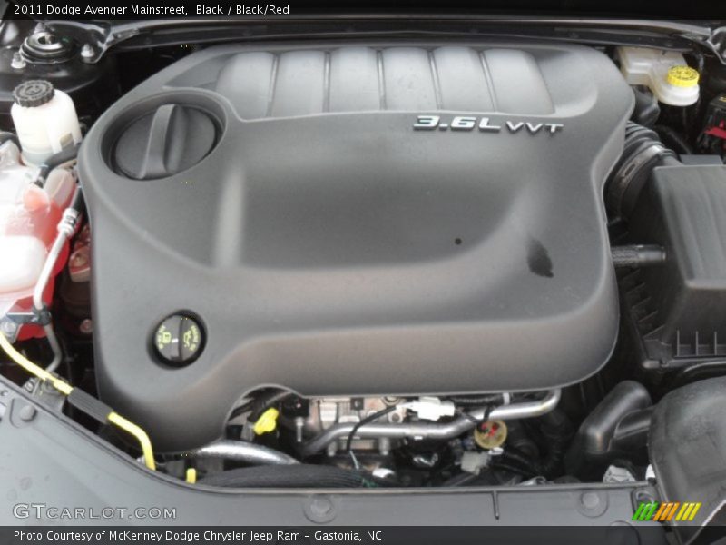 Black / Black/Red 2011 Dodge Avenger Mainstreet