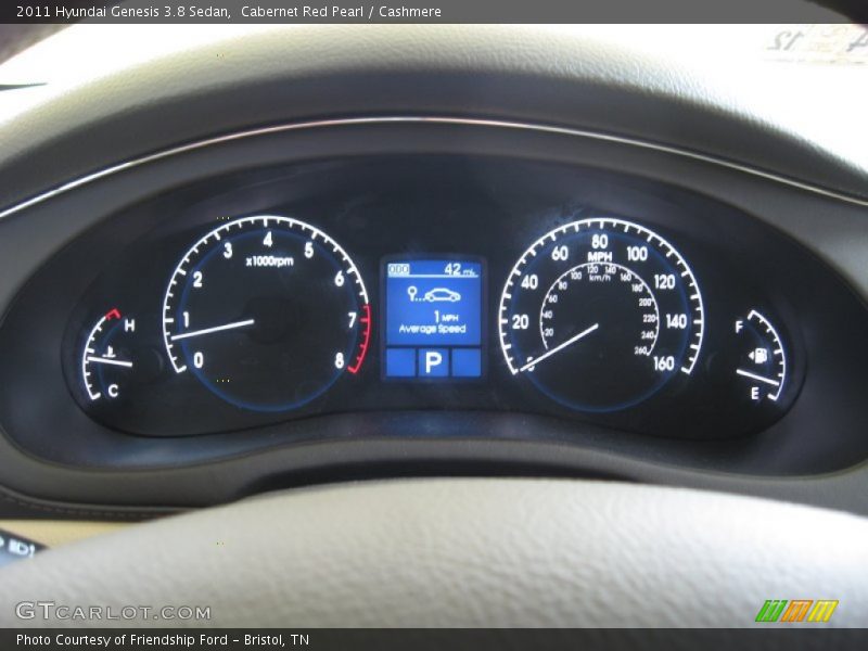 Cabernet Red Pearl / Cashmere 2011 Hyundai Genesis 3.8 Sedan