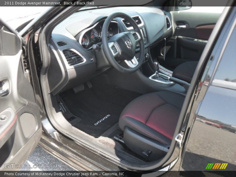Black / Black/Red 2011 Dodge Avenger Mainstreet