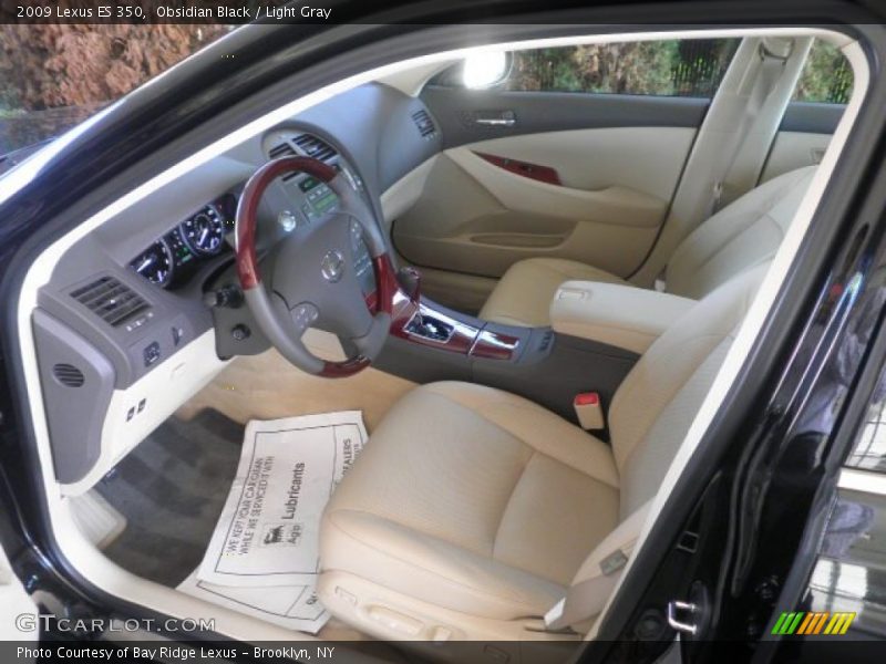 Obsidian Black / Light Gray 2009 Lexus ES 350