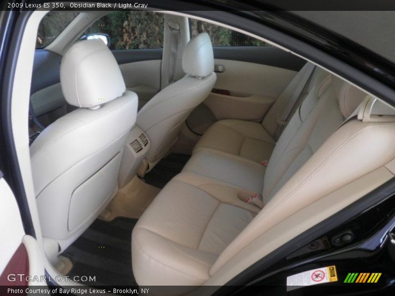 Obsidian Black / Light Gray 2009 Lexus ES 350