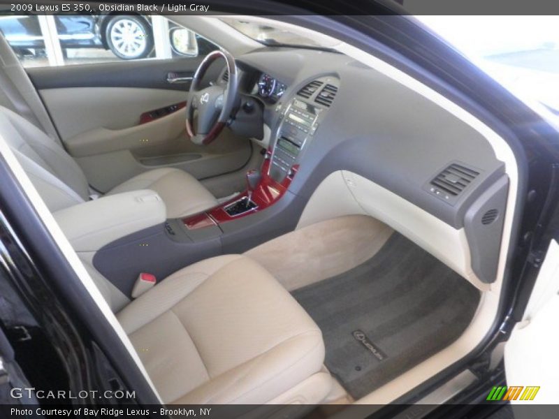 Obsidian Black / Light Gray 2009 Lexus ES 350