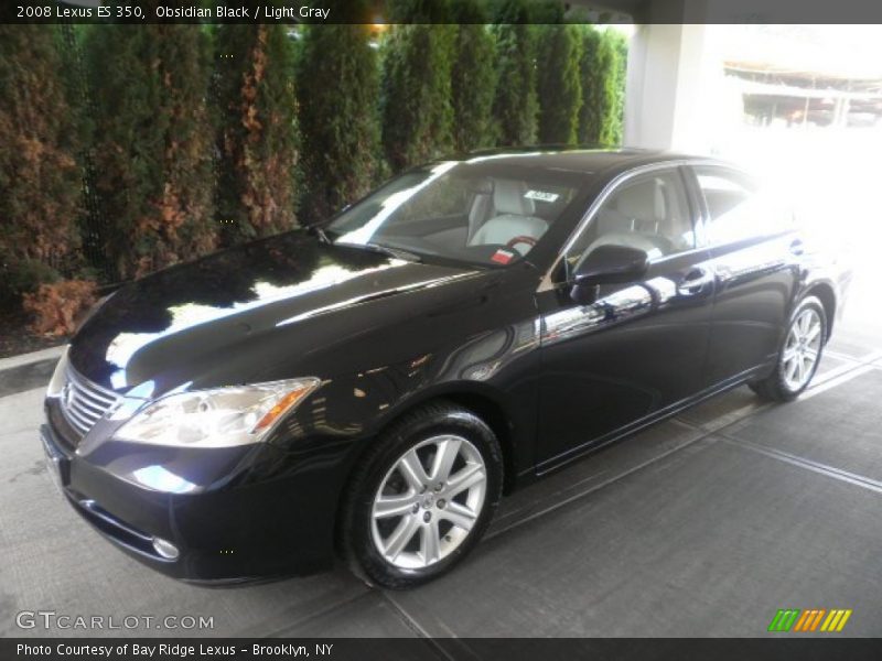 Obsidian Black / Light Gray 2008 Lexus ES 350