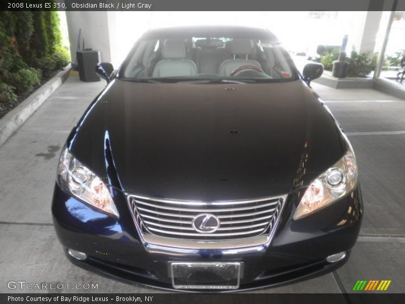 Obsidian Black / Light Gray 2008 Lexus ES 350