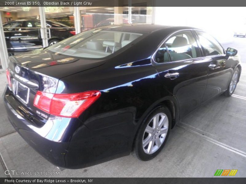 Obsidian Black / Light Gray 2008 Lexus ES 350