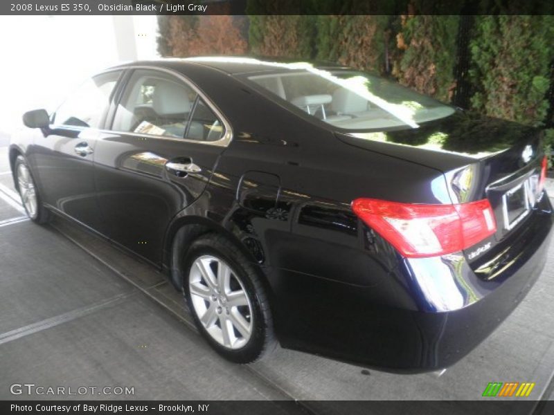 Obsidian Black / Light Gray 2008 Lexus ES 350